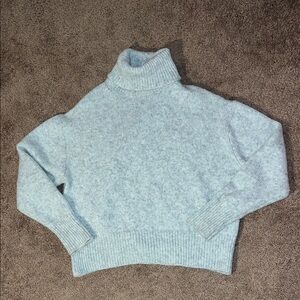 Grey Turtleneck Sweater